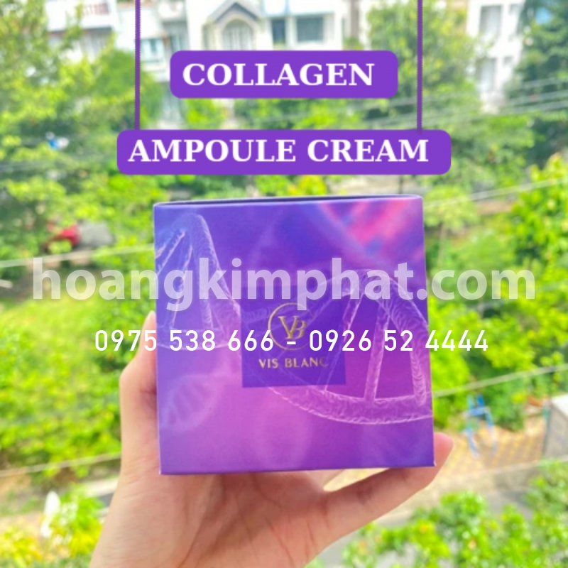 Kem Dưỡng Bổ Sung Collagen Làm Trắng Và Cải Thiện Nếp Nhăn Vis Blanc Collagen Apoule Cream 100ml