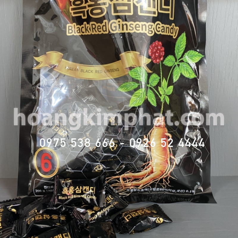 Kẹo Hắc Hồng Sâm SAMJIN HEALTH - BLACK RED GINSENG CAND